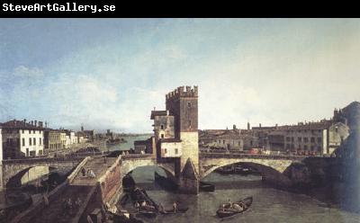 Bernardo Bellotoo View of the Ponte delle Navi,Verona (nn03)